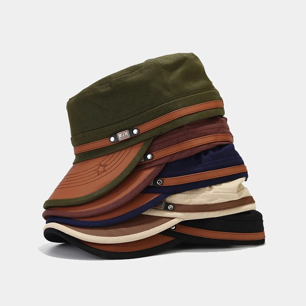 Dad Hat Cotton - Rahat Harbiyeli Şapka Adam Düz Üst