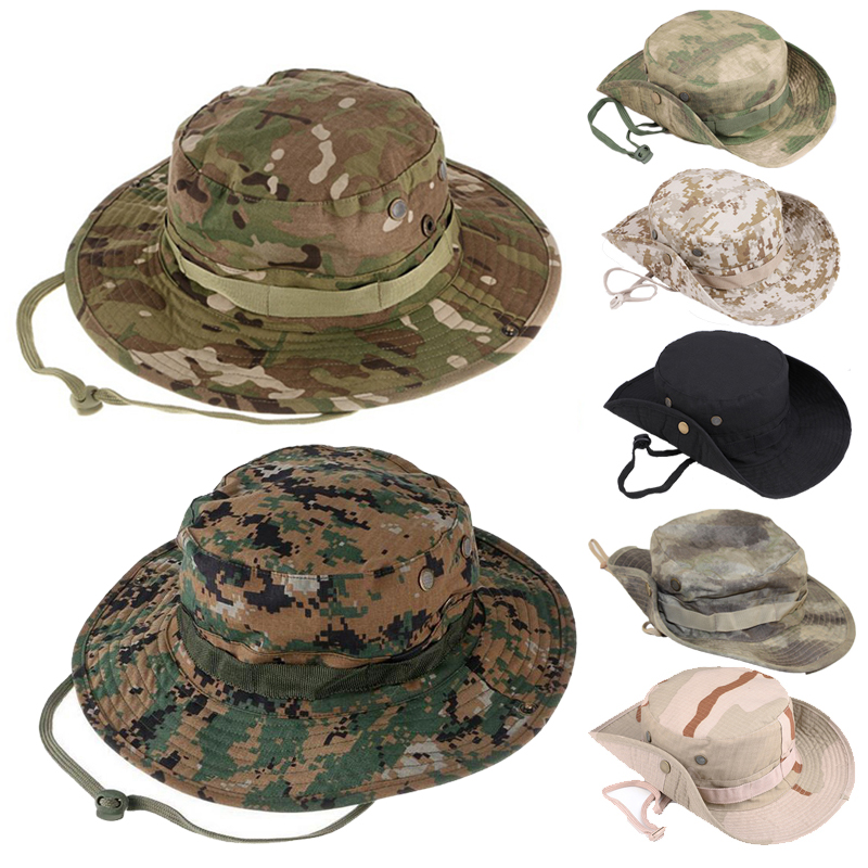 Boonie Hat Tactical - Kamuflaj Taktik Boonie Şapka Kamp Tırmanma