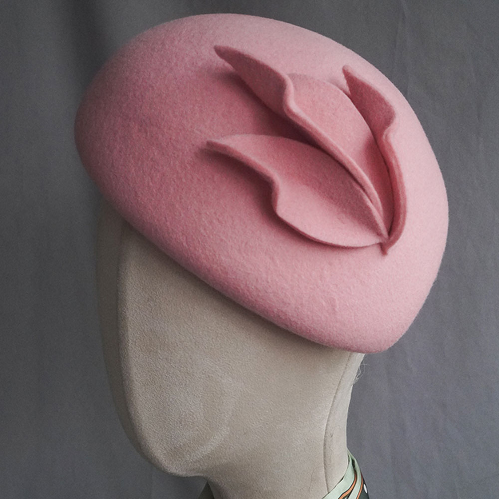 Beret French Wool - Fransız tarzı Fascinator şapka gözyaşı bayan