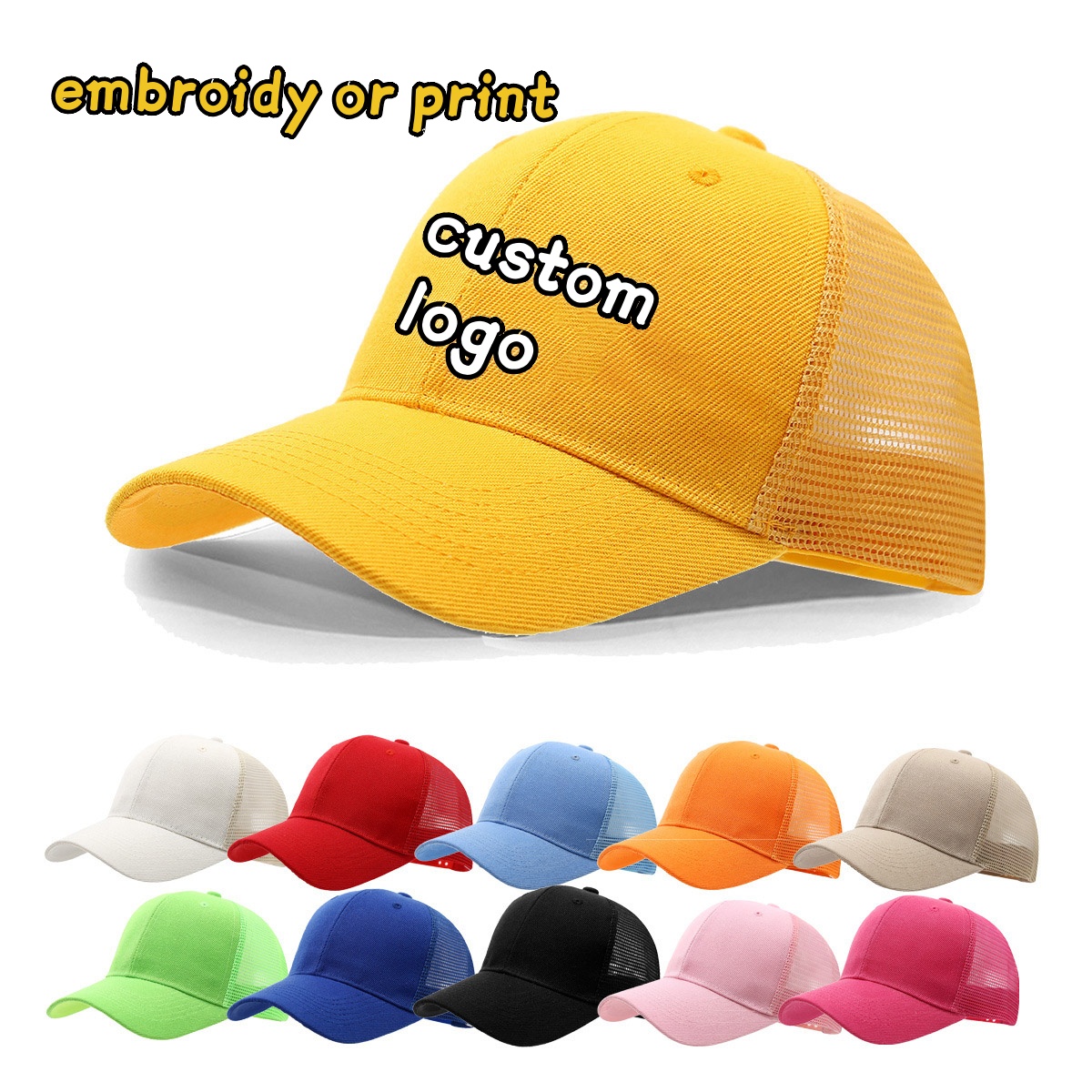 Özel Logo Baskılı Nakışlı Düz  - Trucker Cap Mesh incelemesi ve fiyatı