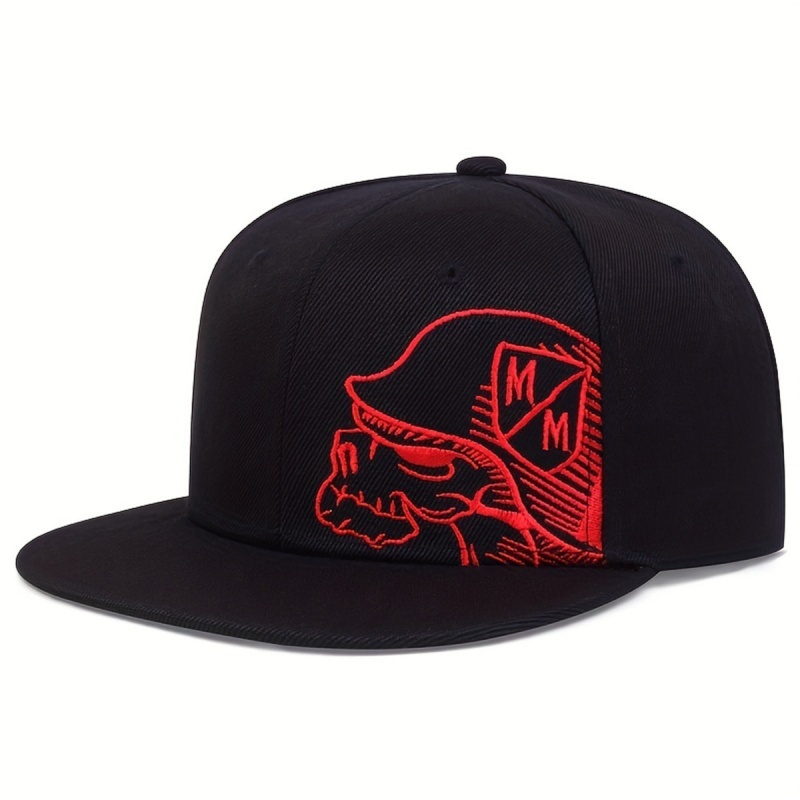 Unisex İskelet Nakış beyzbol ş - Snapback Hat Flat incelemesi ve fiyatı