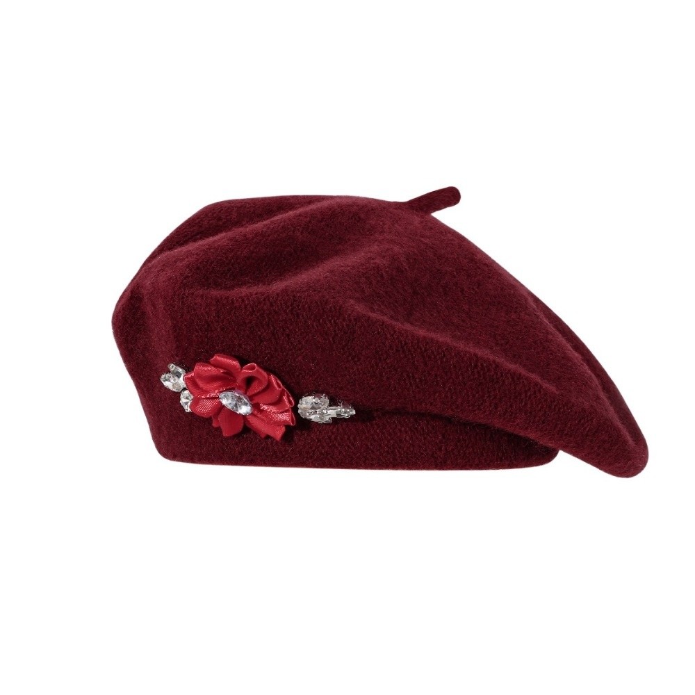 Vintage Düz Renk Yün Bere Kris - Beret French Wool incelemesi ve fiyatı