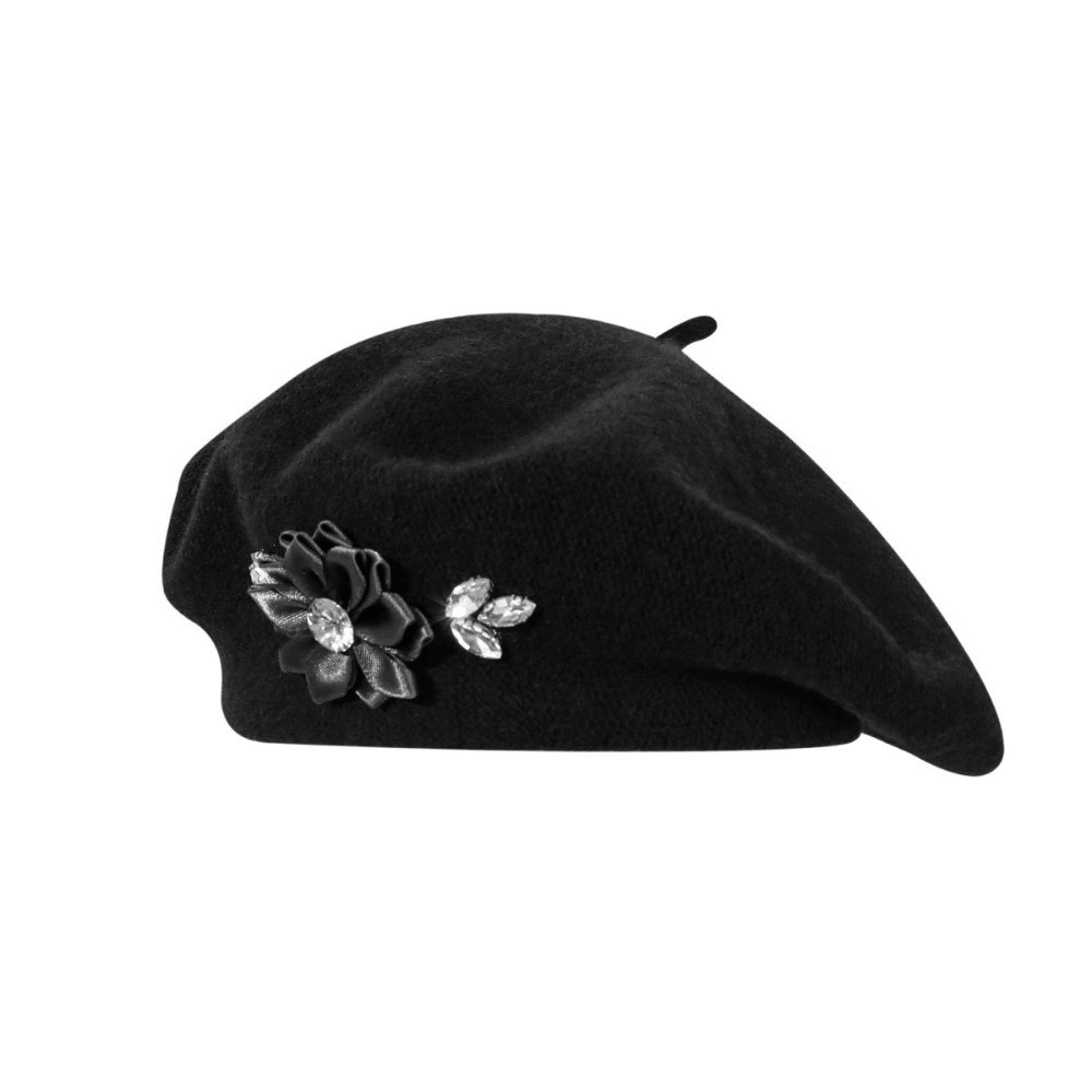 Moda Düz Renk Yün Bere Kristal - Beret French Wool incelemesi ve fiyatı