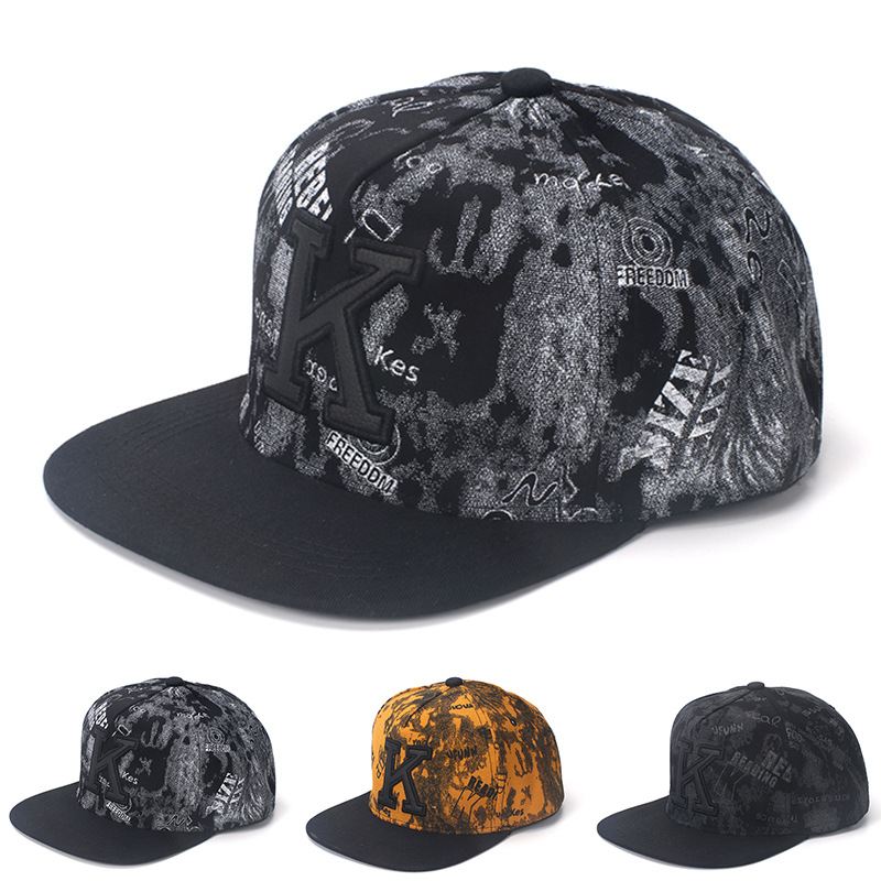 K mektup Hip Hop beyzbol kapak - Snapback Hat Flat incelemesi ve fiyatı